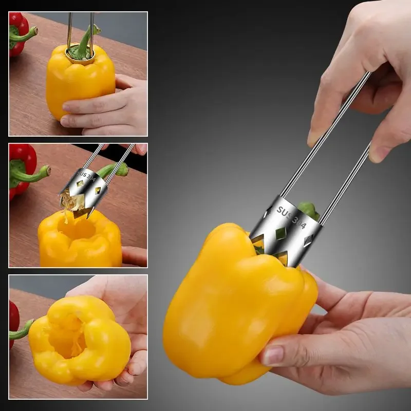 Stainless Steel Core Remover for Pears and Apple, Portable Rust-Proof Cutter for Vegetables