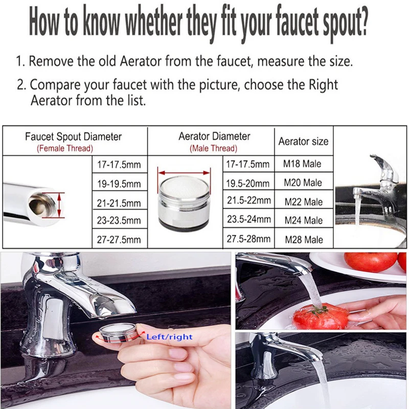 Brass Faucet Aerator Water Saver with Filter Tap Bubbler Nozzle