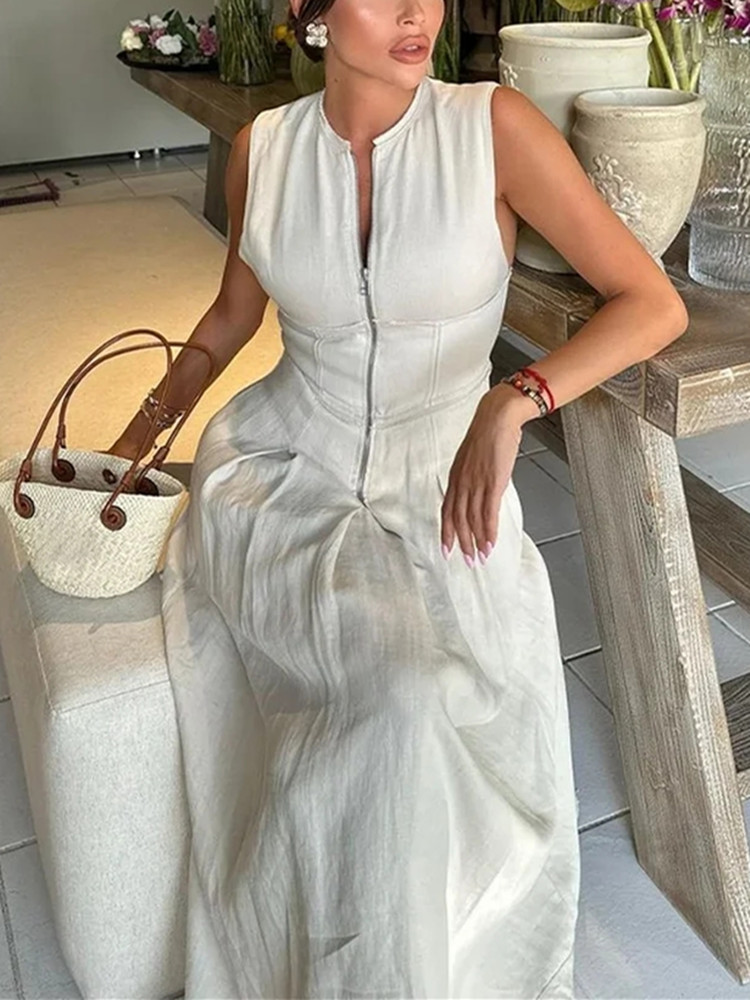 Elegant Party Dresses For Women, New Midi Dresses, Sleeveless Bodycon Dress Summer