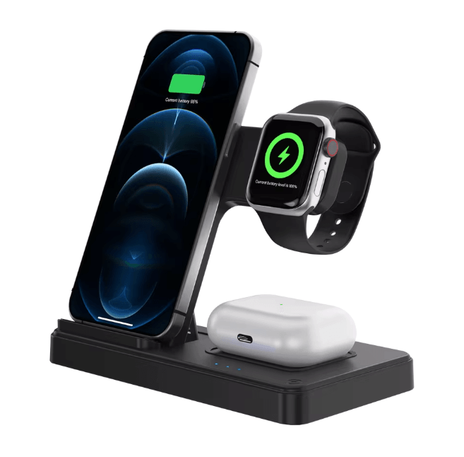 3 In 1 Wireless Charging Station Magnetic Fast Charging Foldable Charger
