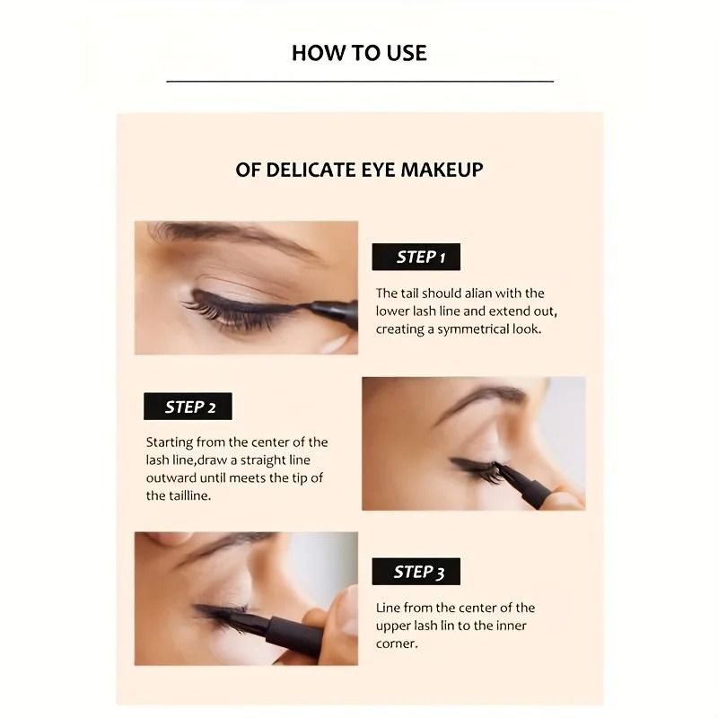 Waterproof Quick Dry Matte Eyeliner Pen With Long Lasting Smudge Proof Formula