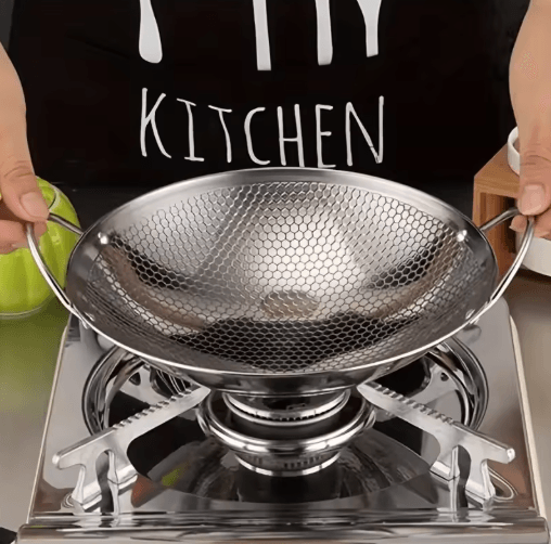 11-Inch Stainless Steel Honeycomb Non-Stick Skillet with Handle