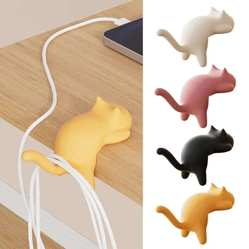 Cute Cat Table Keychain Hook Holder