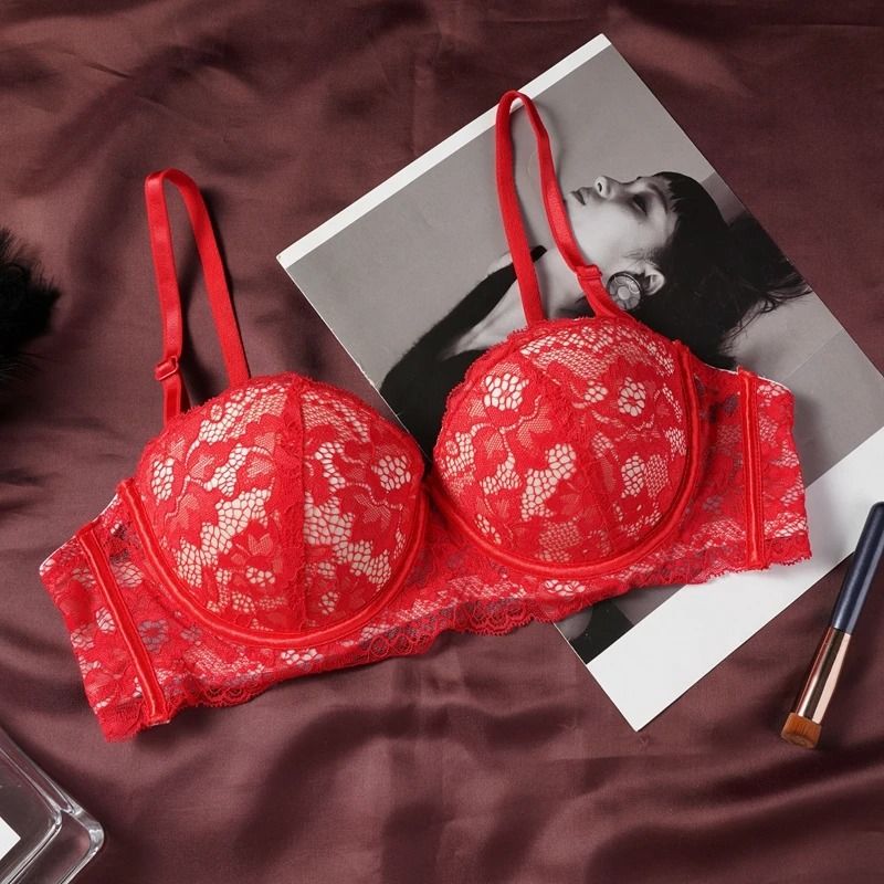 Sexy Ultra-Thin French Lace Push-Up Bra