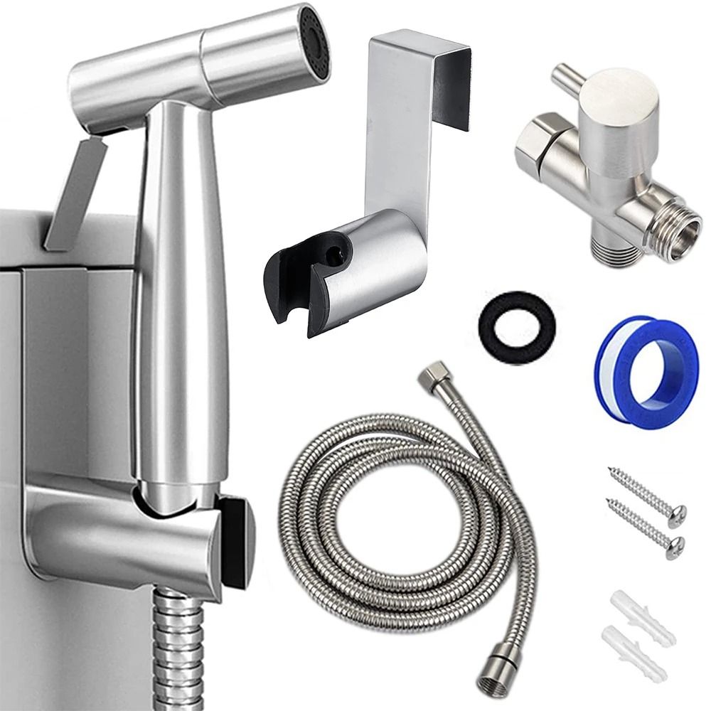 Stainless Steel Handheld Toilet Bidet Sprayer Kit