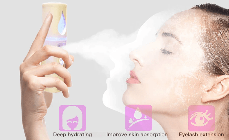 Nano Facial Steamer Mist Spray USB Rechargeable Face Hydration Tool