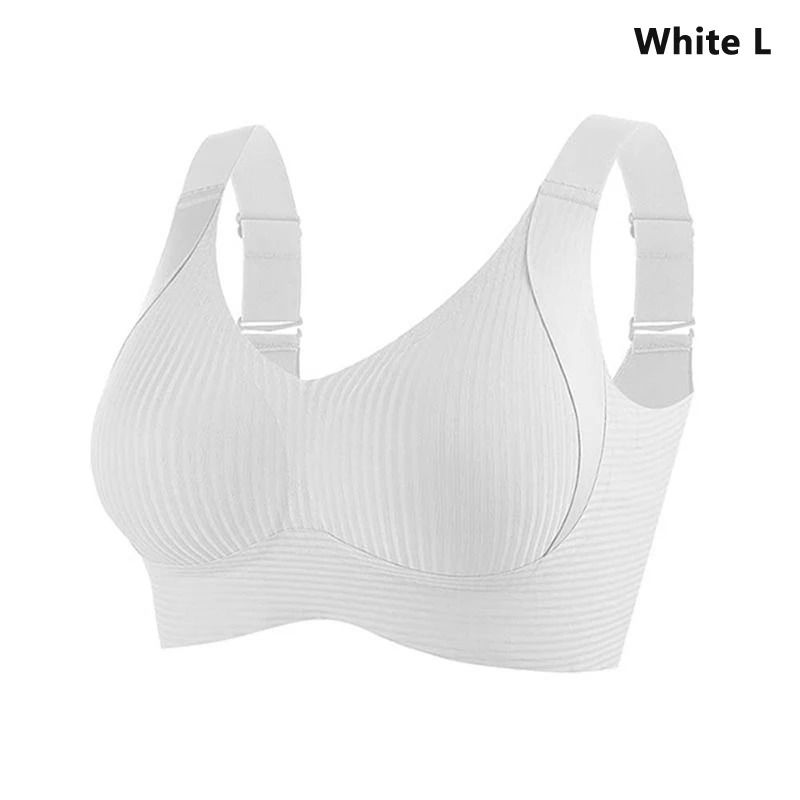 FlexSupport Seamless Wire Free Plus Size Bra with Removable Pads