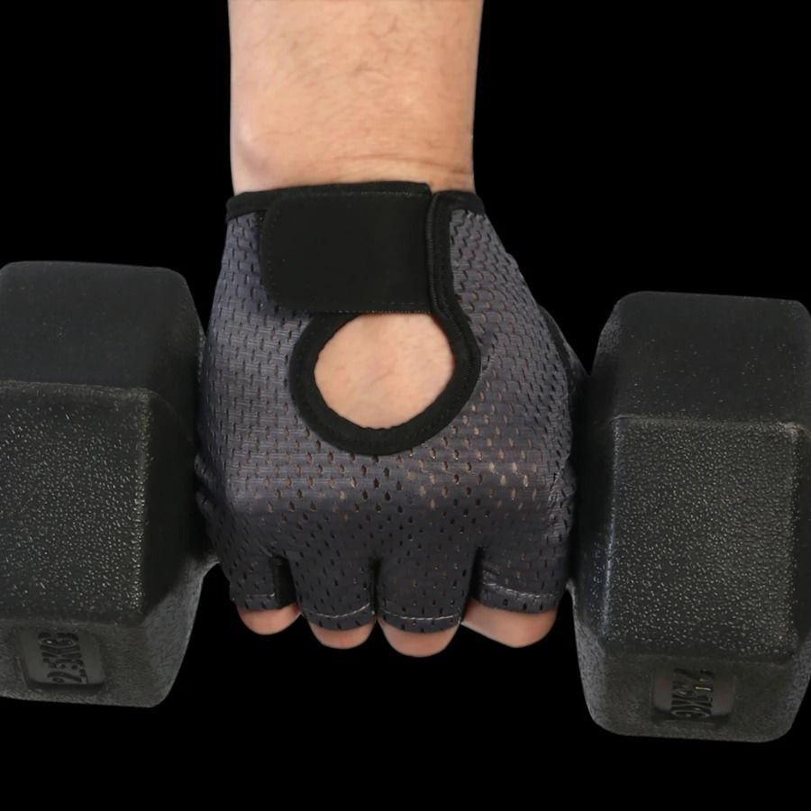 Silk Breathable Half-Finger Gloves with Anti-Slip Padding