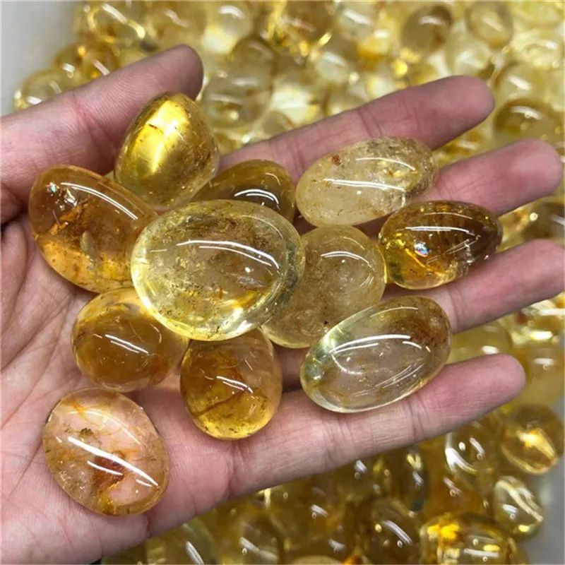 Natural Citrine Tumbled Crystal Stones