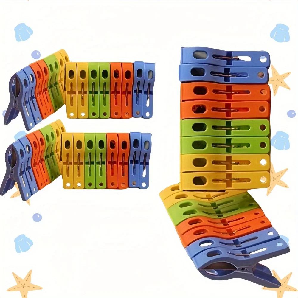 Heavy Duty Windproof Clothes Clips Large Laundry Drying Pins Set