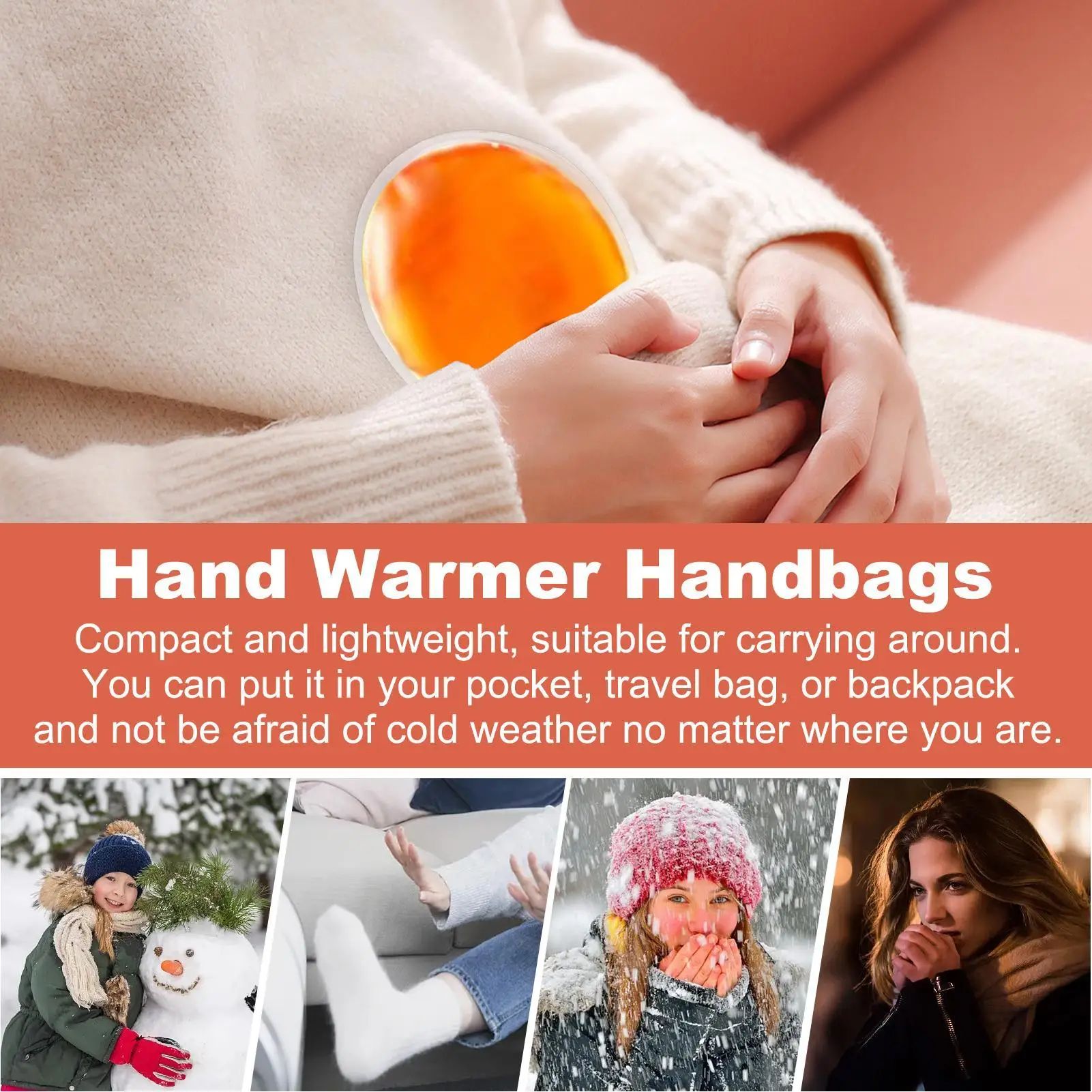 Mini Reusable Gel Hand Warmer Instant Heat Pocket Heater