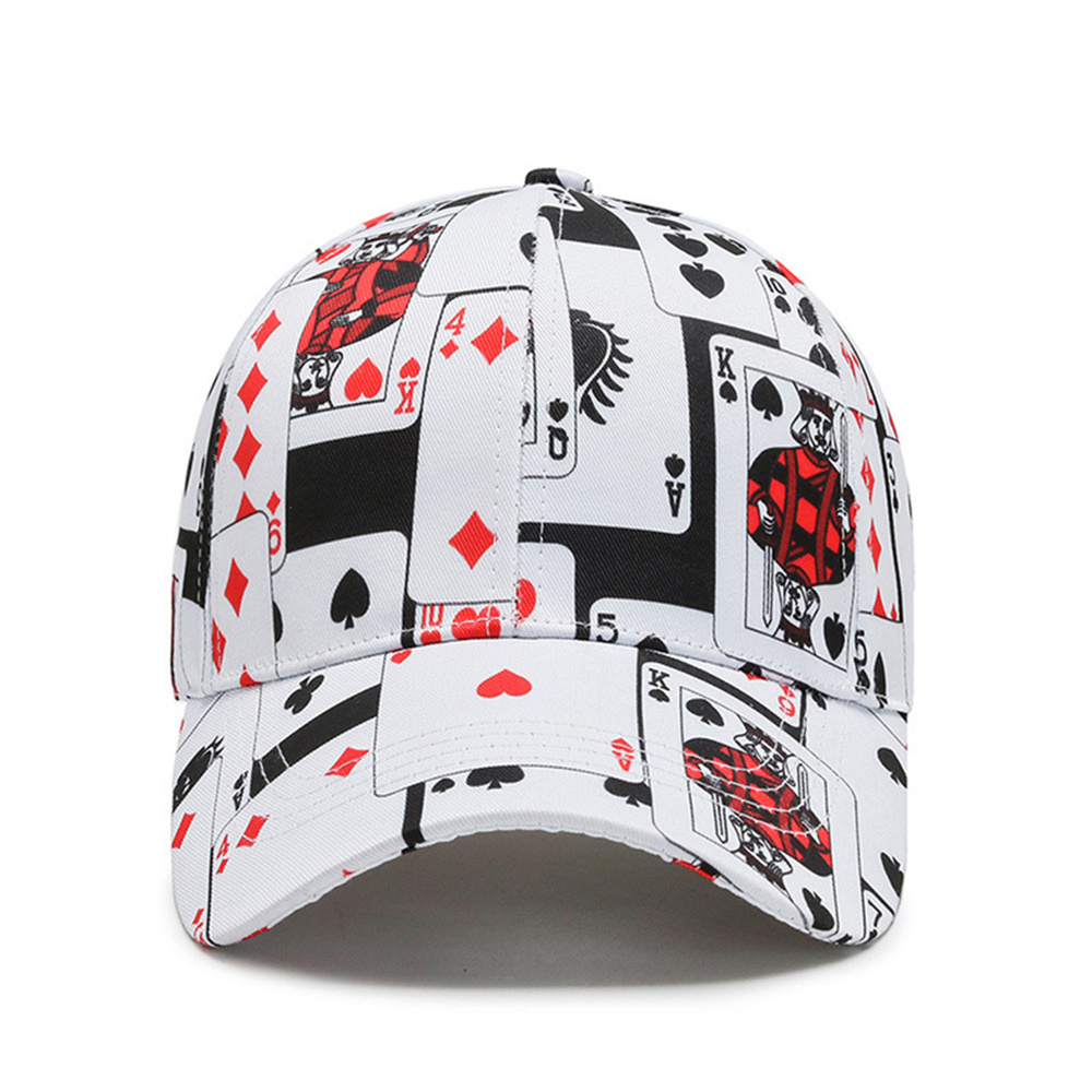 Trendy Poker Chain Letter Element Baseball Cap, Summer Autumn Unisex Hip Hop Snapback Hat q252
