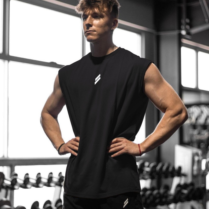 NEW Summer Fitness Sports Tank Top Men, Breathable, Training Sleeveless T-shirt, Quick Drying Vest, Male Fitness