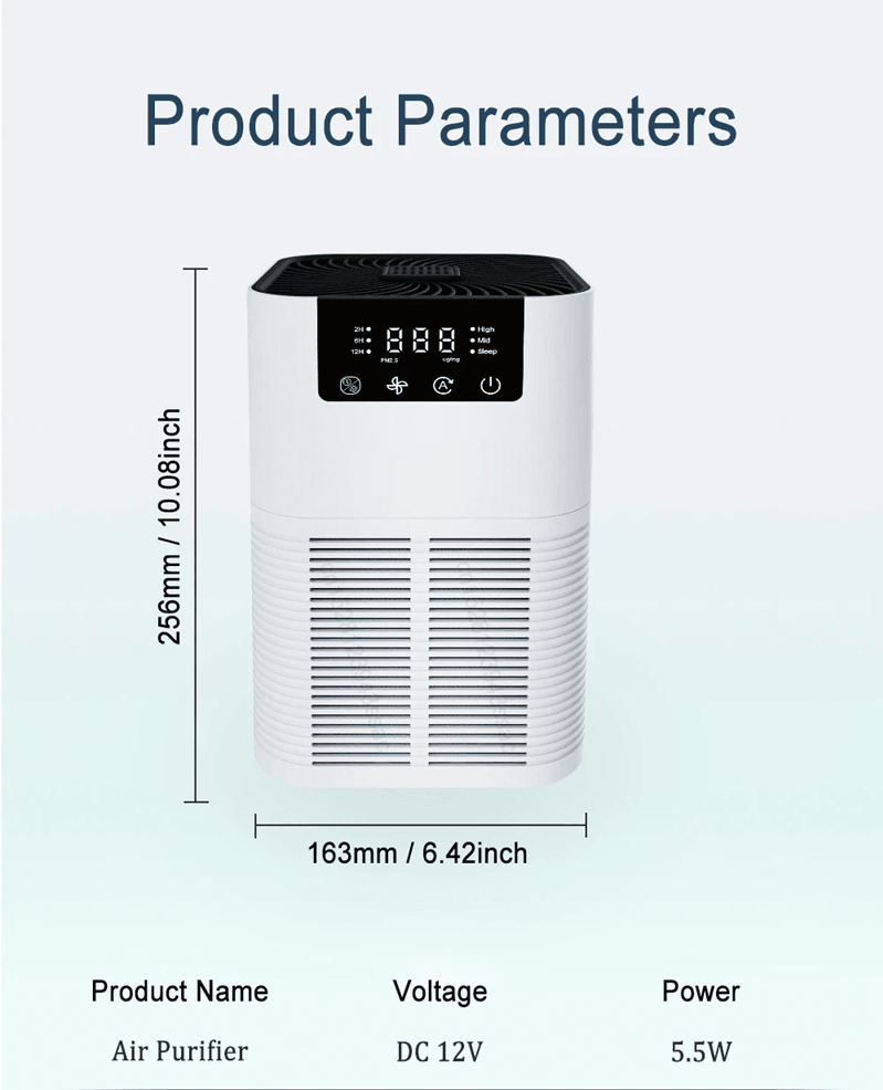 PureBreathe HEPA Air Purifier with Negative Ion Technology