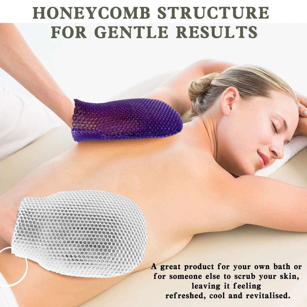 Honeycomb TPU Gentle Scrubbing Gloves