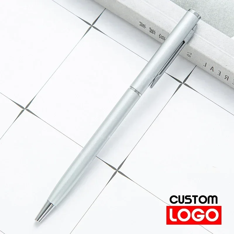 Metal Ballpoint Pens Rose Gold, Custom Logo, Engraved Name, Advertising Lettering, School Office Supplies