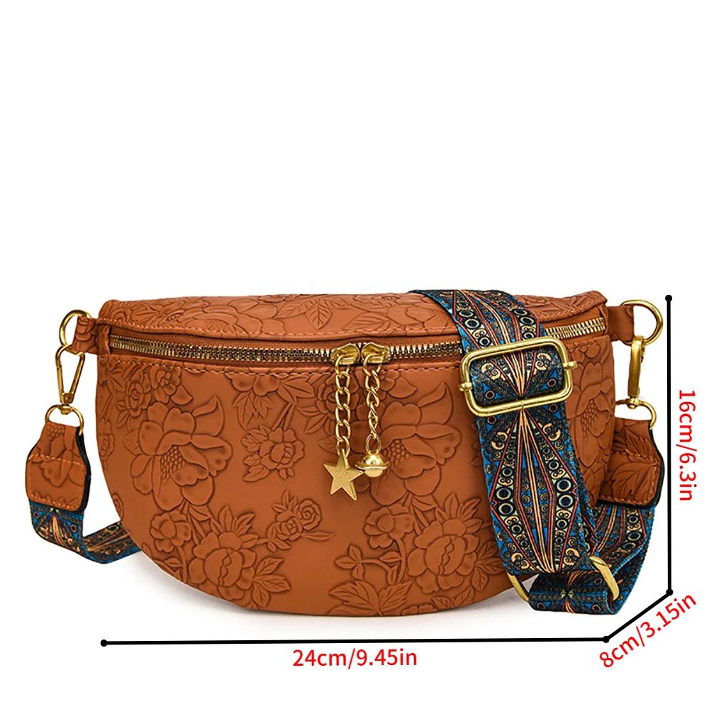 Large Capacity Women Chest Crossbody Bag