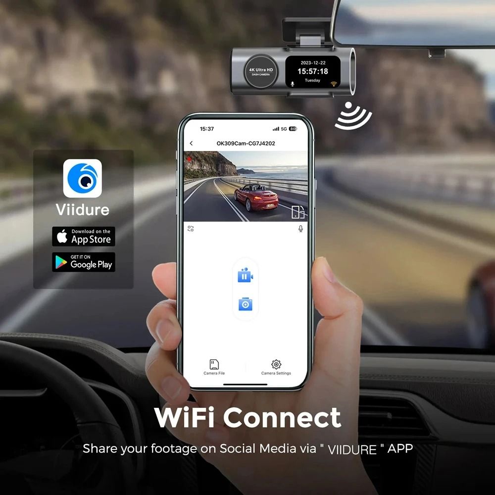 Ultra HD 4K Dual Lens Intelligent Dash Imaging System
