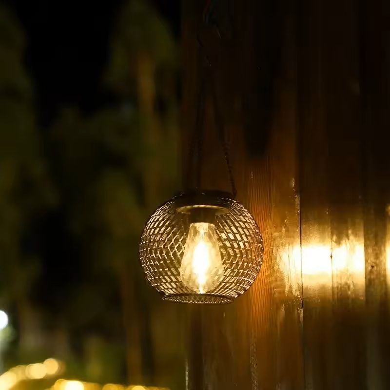 Outdoor Solar Hanging Lantern Waterproof Decorative Light for Garden Yard or Patio