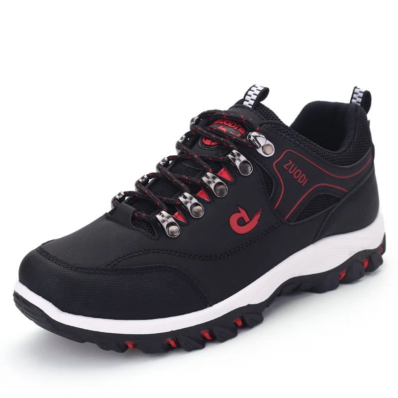 Men Leather Casual Sneakers - Men Casual Shoes Lightweight Walking Sneakers for Everyday Wear
