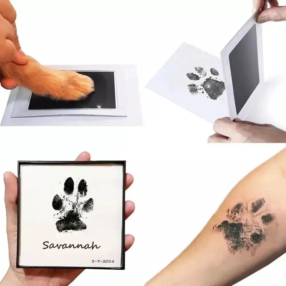 Paw Print Clean Touch Ink Pad Kit for Dog and Cat Keepsakes