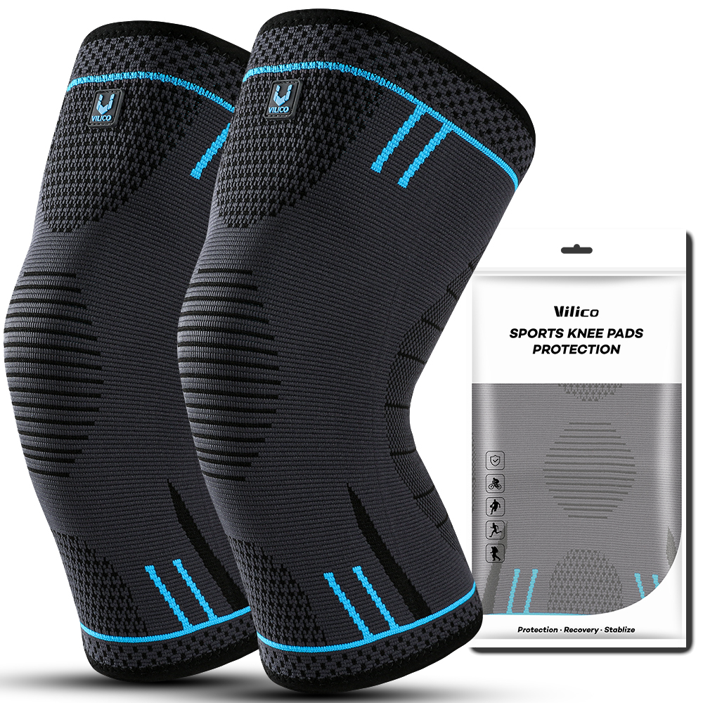 Elastic Compression Knee Sleeve Breathable, Protective Knee Pads for Gym, Sports, Basketball & Running