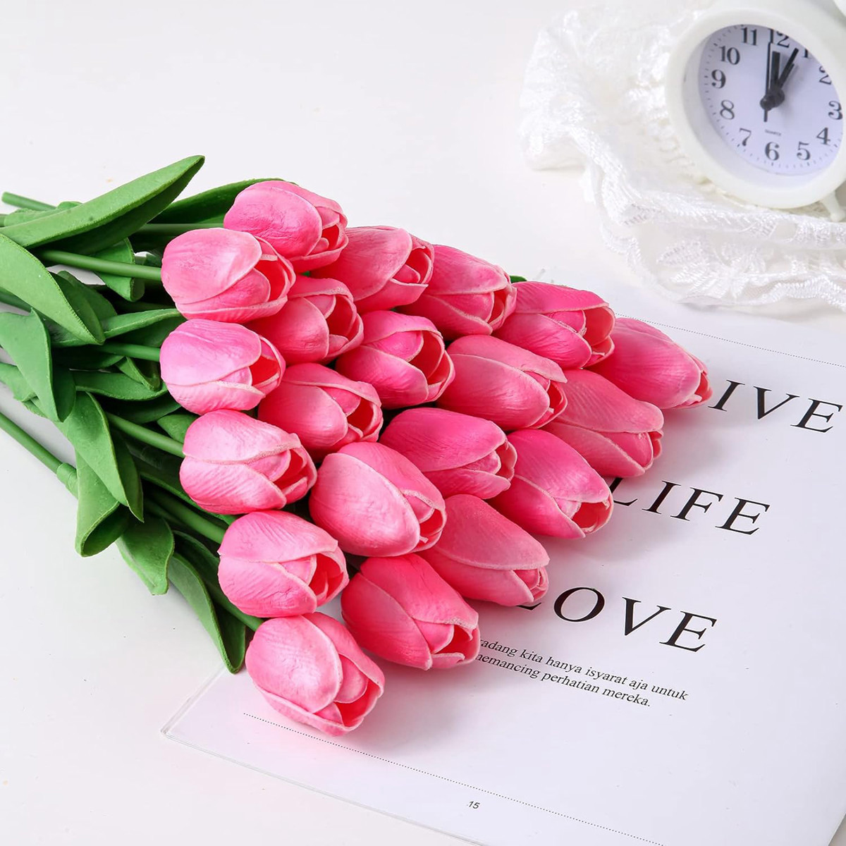 Artificial Flower, Realistic Touch Tulip, Home Decor Vase, Scrap Booking Bouquet, Garden Arch Garland