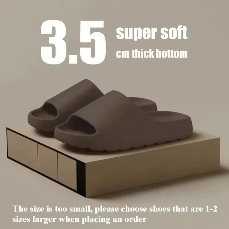 Unisex Cloud Slide Sandals with Thick Soles and Soft EVA Cushioning