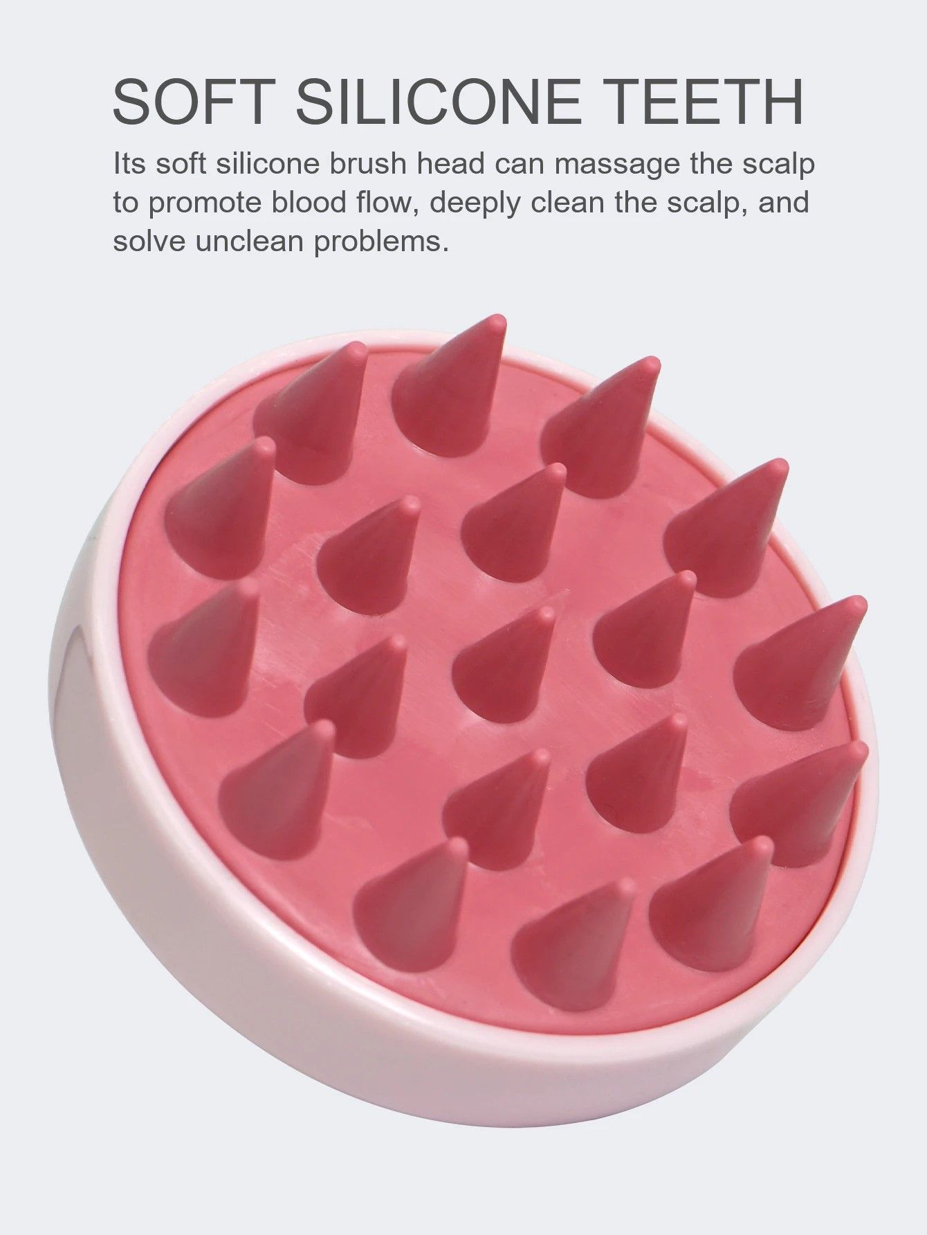Silicone Spa Scalp Massager Brush – Ergonomic Deep-Clean Shampoo Comb & Scalp Massage Tool