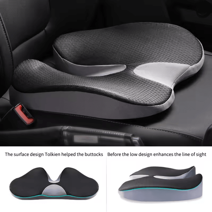 Orthopedic Memory Foam Seat Cushion for Tailbone Sciatica and Back Pain Relief