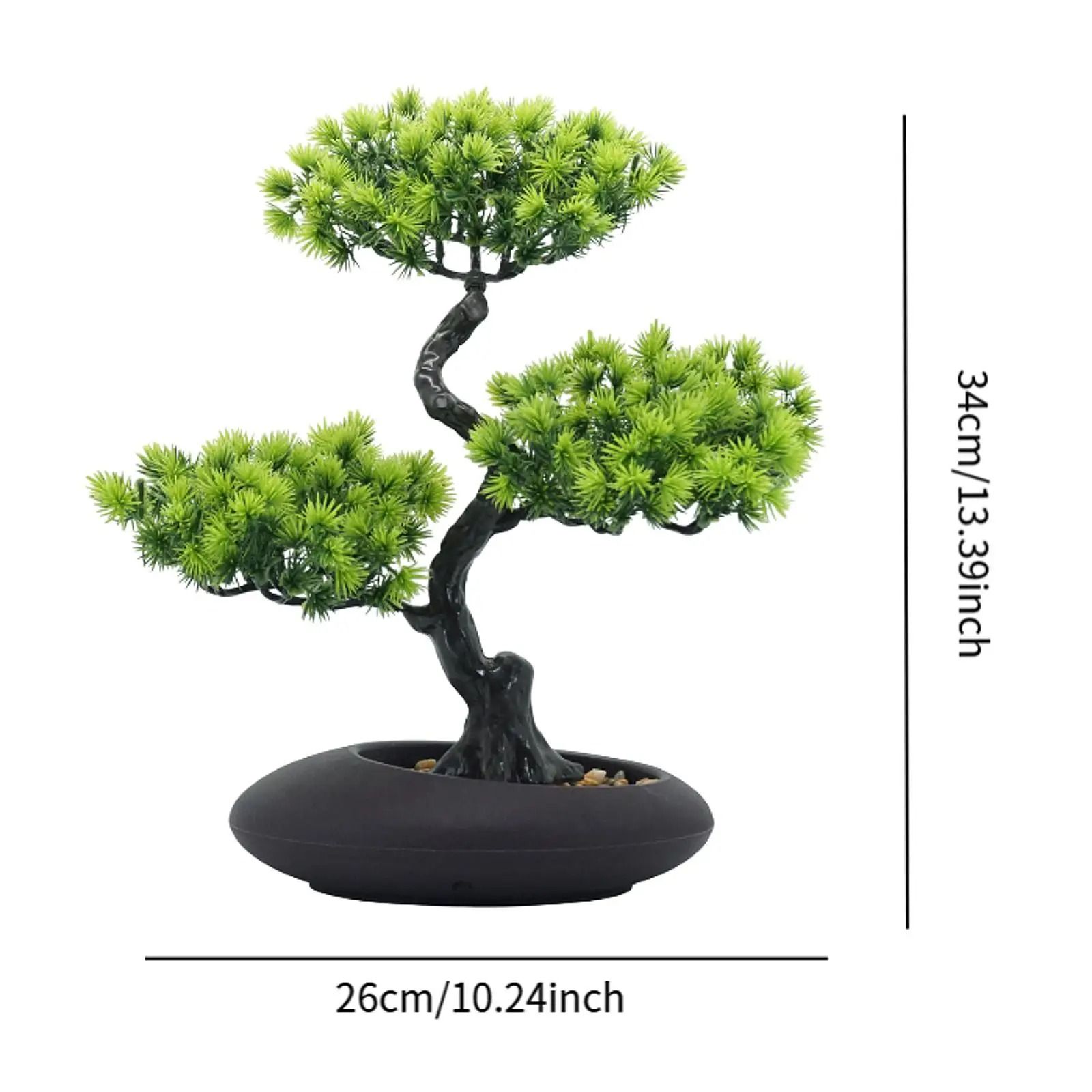 Traditional Japanese Pine Artificial Bonsai Tree