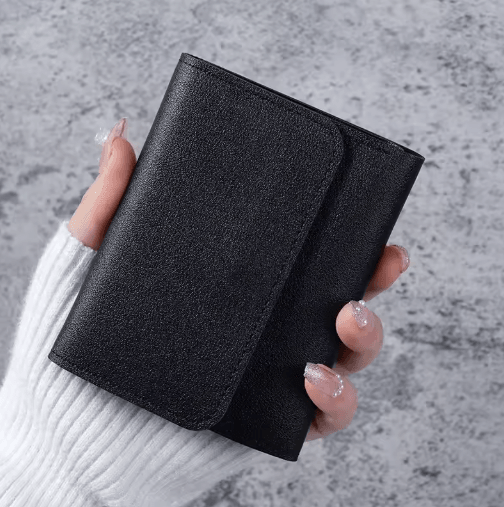 Womens Ultra Thin Trifold Wallet –Compact Student Card Holder & Coin Purse