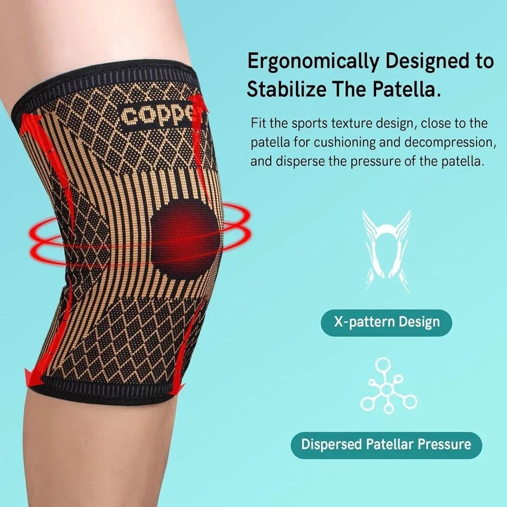Copper-Infused Compression Knee Brace
