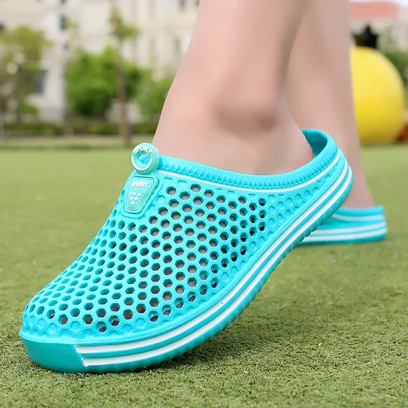 Unisex Hollow Out Beach Slippers, Men Shoes Casual Flip Flops, Women Sandals, Non-Slip Summer Beach Shoes