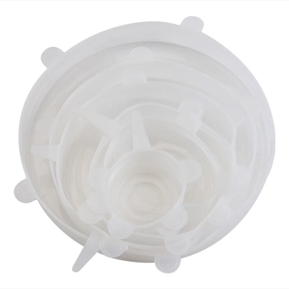 Reusable Silicone Stretch Lids Airtight Food Covers Universal Kitchen Set