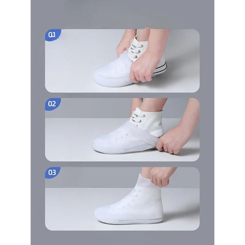 Waterproof Silicone Shoe Covers Reusable Non Slip Rain Protection Overshoes