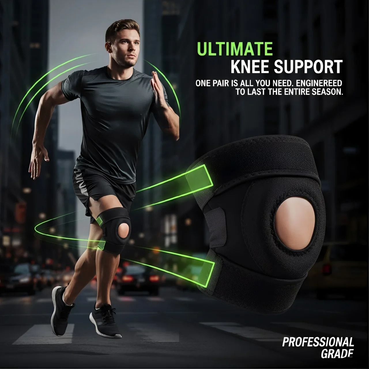 Precision Dual Strap Open Patella Stabilizing Wrap