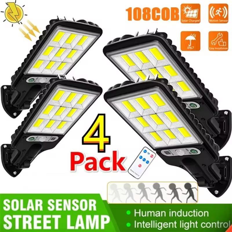 BrightGuard Solar Motion Security Light – Outdoor 3-Mode Waterproof Garden Yard LED Lamp