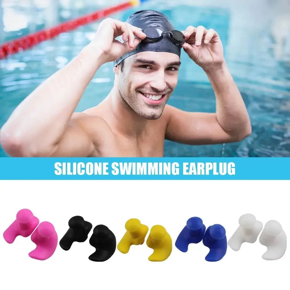 HydroSeal Soft Silicone Swimming Earplugs – Portable Waterproof Earplugs for Swimming, Showering & Water Sports