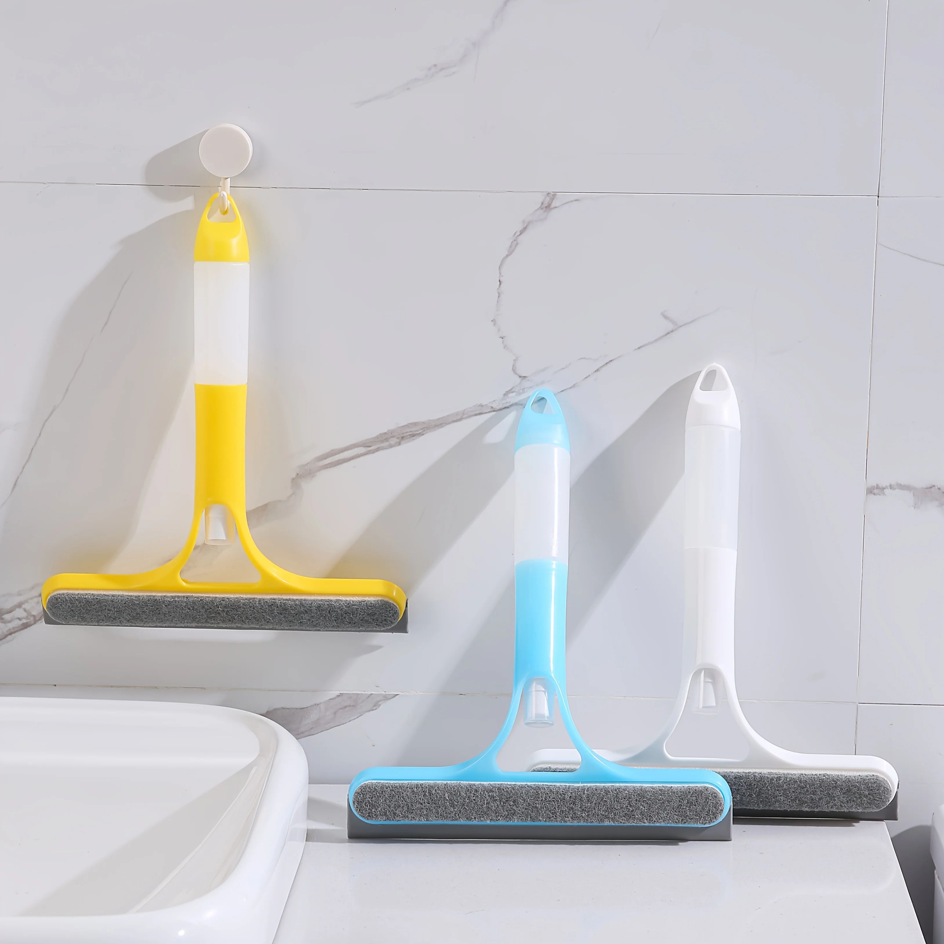 3-in-1 Glass Cleaning Squeegee – Multi-Surface Shower & Window Water Wiper