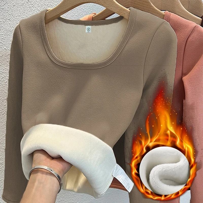 Womens Long Sleeve Thermal Underwear Top