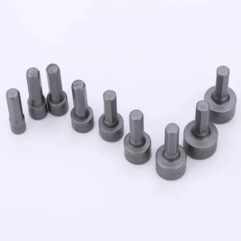 Nine Piece Hex Socket Set 5mm to 13mm Nut Driver Bits Kit