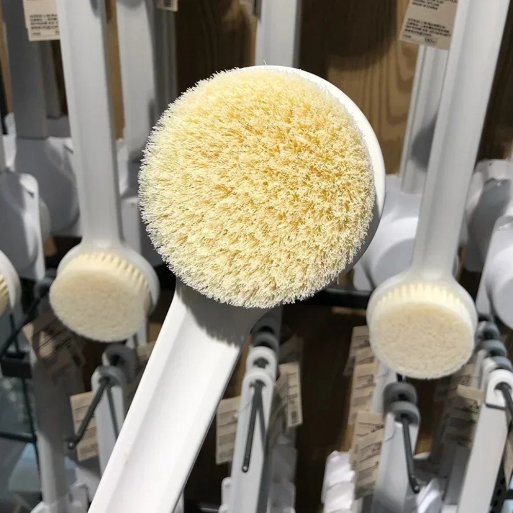 Simple Japanese Bath Brush Long Handle Soft Hair Back Massage Body Cleaning Supplies
