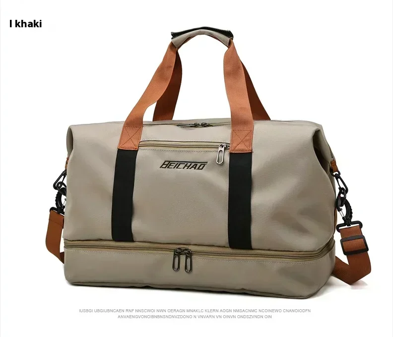 Large Capacity Waterproof Travel Gym Bag Versatile Shoulder & Crossbody Fitness Bag for Men