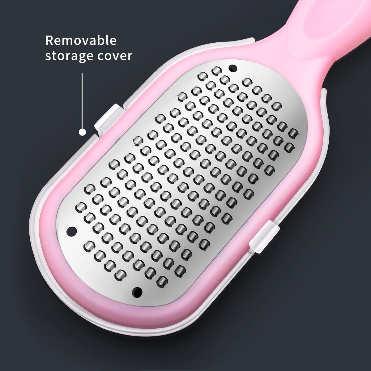 Double Sided Foot File Stainless Steel Pedicure Tool for Removing Callus and Smoothing Heels