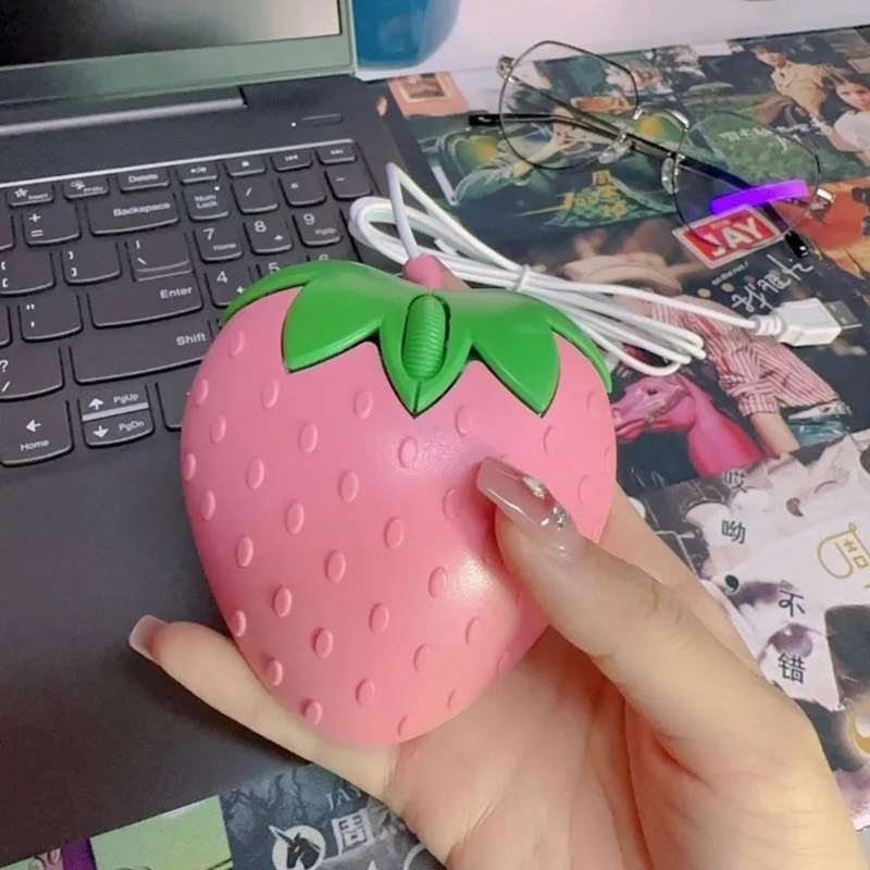Cute Pink Mouse, Small Optical PC Computer Game Mouse, Perfect for Girls