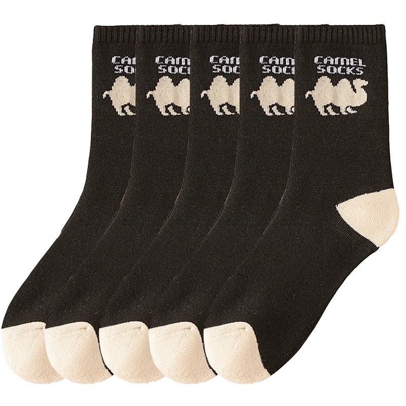Mens Thick Fleece Lined Winter Socks 5 Pairs Keep Warm Long Socks