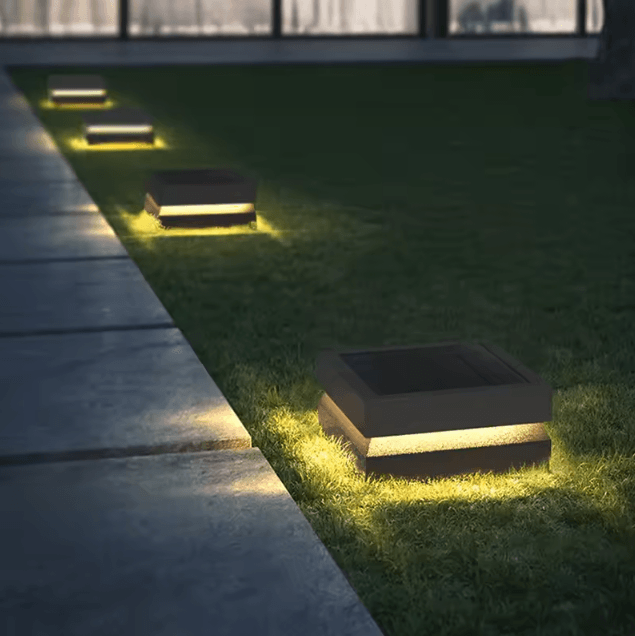 Solar Square Pillar Light – IP65 Waterproof LED Garden Fence Post Lamp