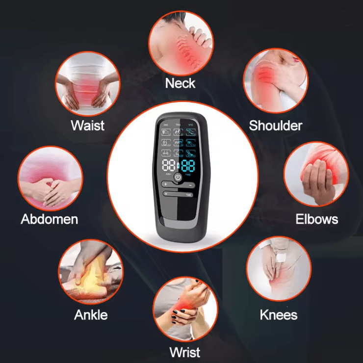 Electric Muscle Stimulator with EMS TENS Therapy for Pain Relief and Massage