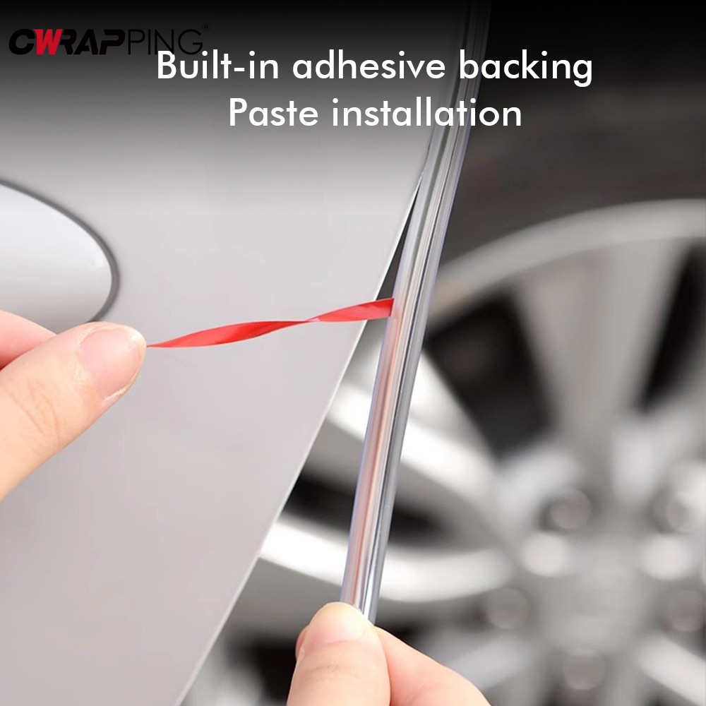 Transparent Car Door Edge Guards, U Shape Clear Rubber Seal Protector, Auto Door Edge Trim for Car Accessories